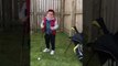 'Keep Your Eye on the Ball Noel!' - Little Boy Learns to Golf