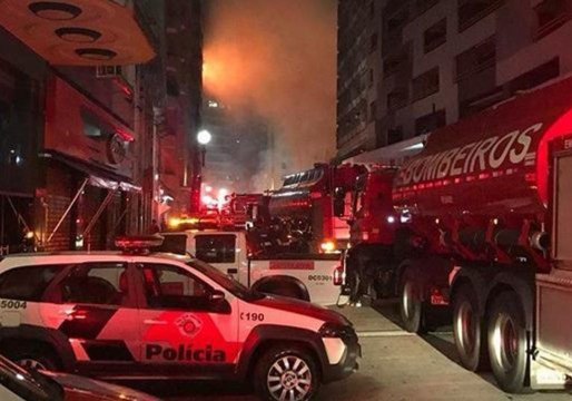 Multiple Fatalities Feared After Fire Causes Sao Paulo Building Collapse