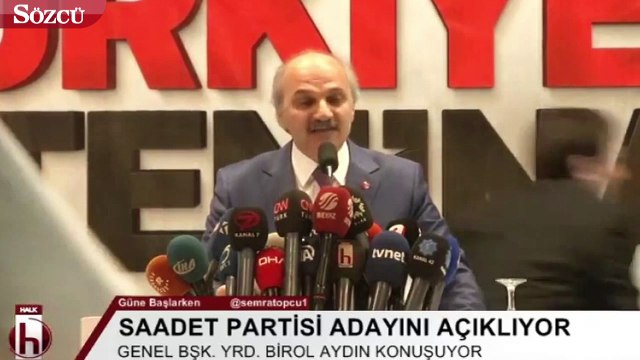 Saadet Partisi’nin adayı Temel Karamollaoğlu oldu