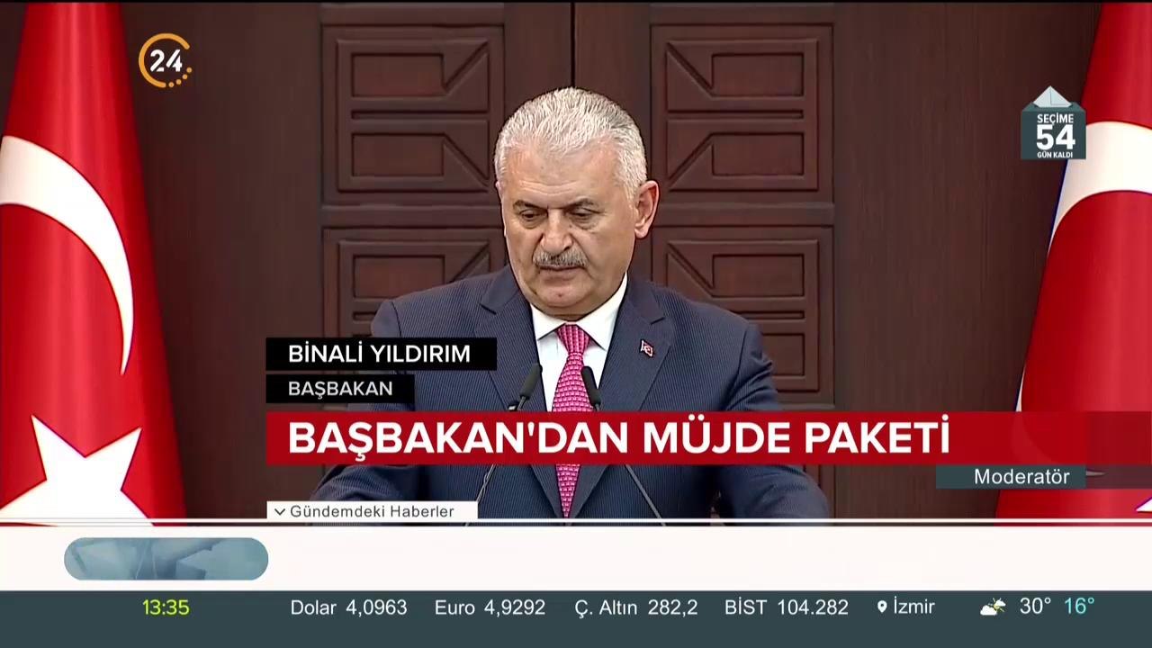 Başbakan'dan büyük müjde paketi