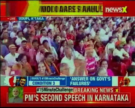 Karnataka PM Narendra Modi delivers speech in Kannada at Udupi ahead of polls