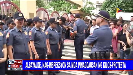 Descargar video: #PTVNEWS: Albayalde, nag-inspeksyon sa mga pinagdausan ng kilos-protesta