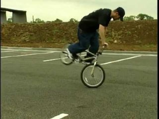 Shane Shows off his BMX skills
