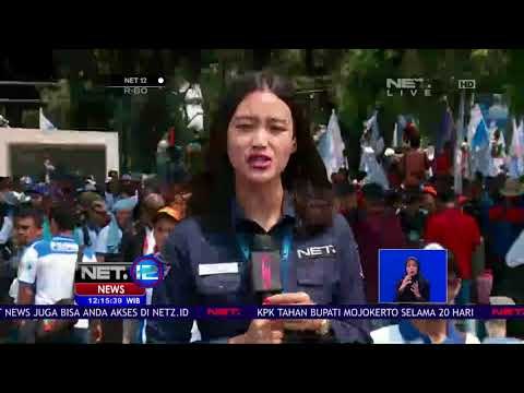 Live Report, Massa Buruh Padati Kawasan Monas - NET 12