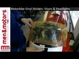 Motorbike Vinyl Stickers- Visors & Headlights