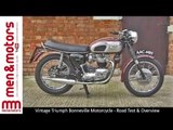 Vintage Triumph Bonneville Motorcycle - Road Test & Overview