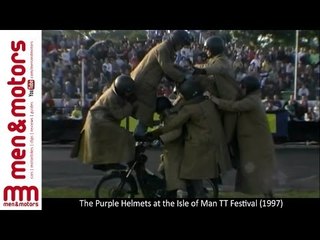 The Purple Helmets At The 1997 Isle of Man TT Festival