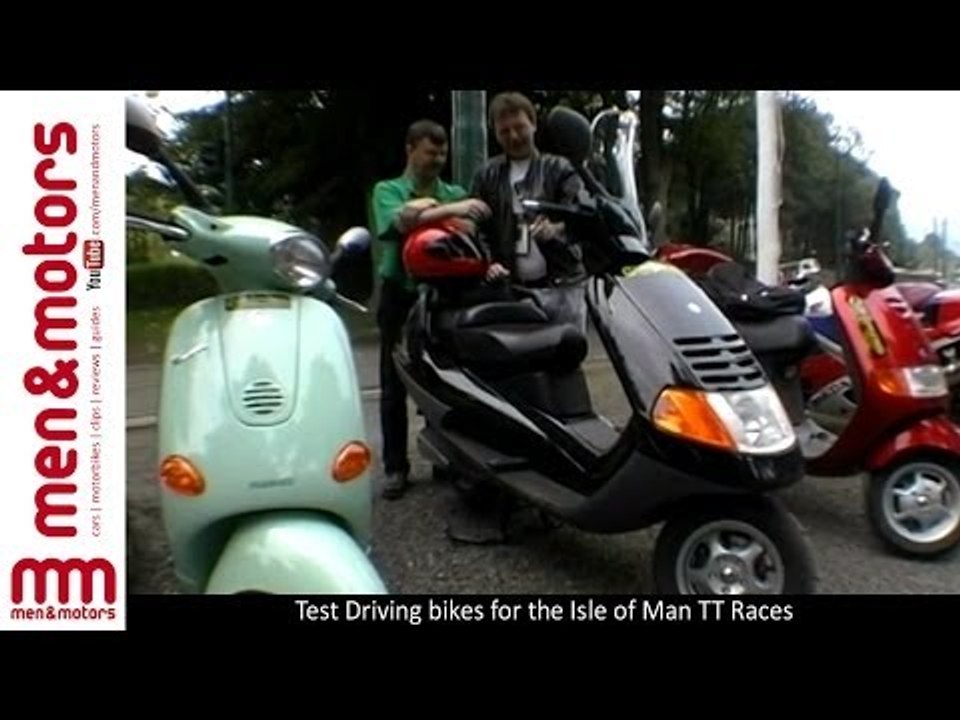 Piaggio 4T Sfera vs Piaggio Hexagon vs Piaggio Vespa ET4 - Isle Of Man Road Test