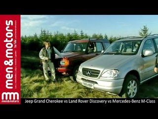 Descargar video: Jeep Grand Cherokee vs Land Rover Discovery vs Mercedes-Benz M-Class Comparison