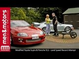 Modified Toyota Supra & Porsche 911 - On The Land Speed Record Attempt