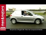 2002 Renault Clio vs Peugeot 206 - Micro Van Comparison & Review