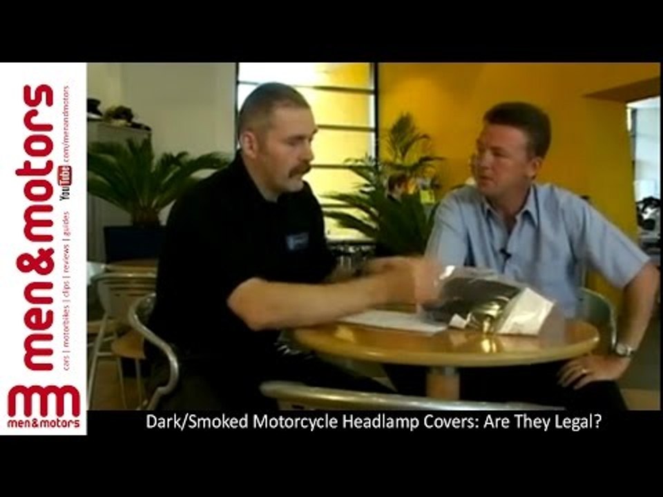 Dark/Smoked Motorcycle Headlamp Covers: Are They Legal?