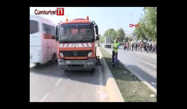 1 Mayıs miting alanında temizliğe başlandı