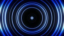 Blue Light Rings - HD Motion Graphics Background Loop