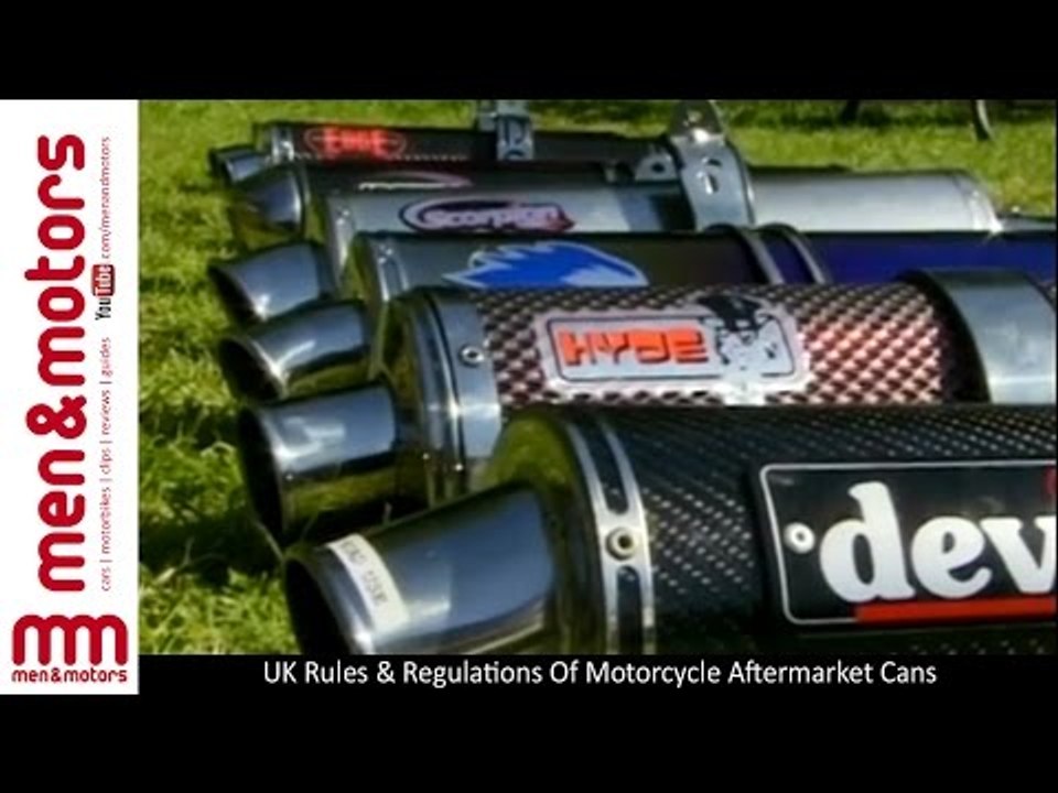 UK Rules & Regulations Of Motorcycle Aftermarket Cans