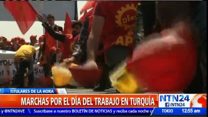 Marchas por el Día del Trabajo en Estambul dejaron al menos 77 detenidos