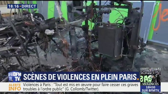 Que des gens cagoulés arrivent et cassent tout, c'est inadmissible , déclare le gérant du magasin de voitures sans permis vandalisé