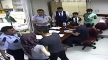 Hasta yakınları özel güvenlik görevlisi ve polisi böyle darp etti