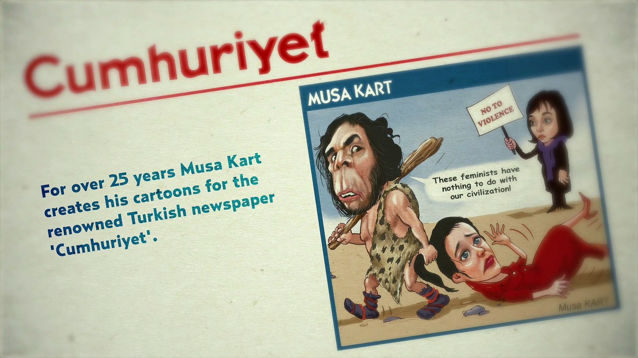 Musa Kart, lauréat Prix International du dessin de presse Cartooning for Peace 2018