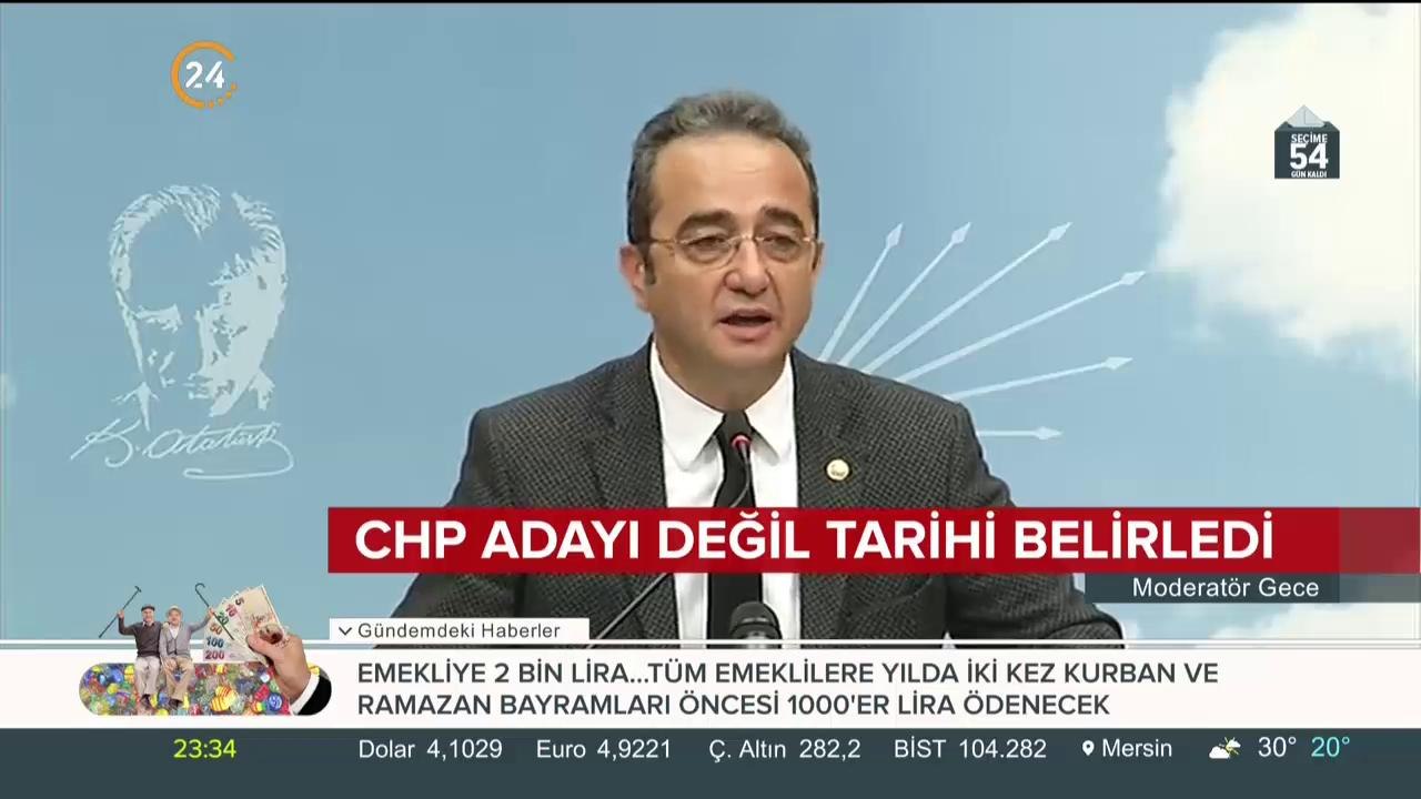 CHP'de aday belli değil tarih belli