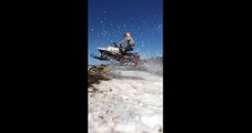 Skipping Snowmobiles