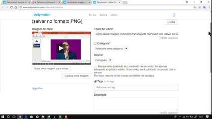 Como criar um canal no DailyMotion | PARTE 2