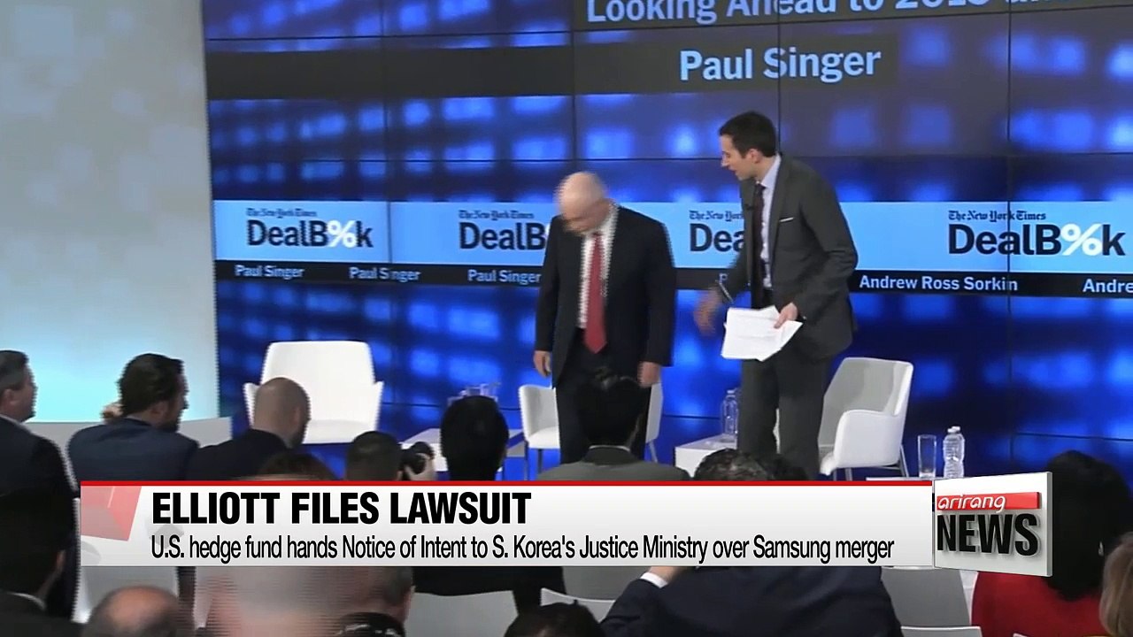 Elliott Management takes legal action against Korean government over 2015 Samsung merger