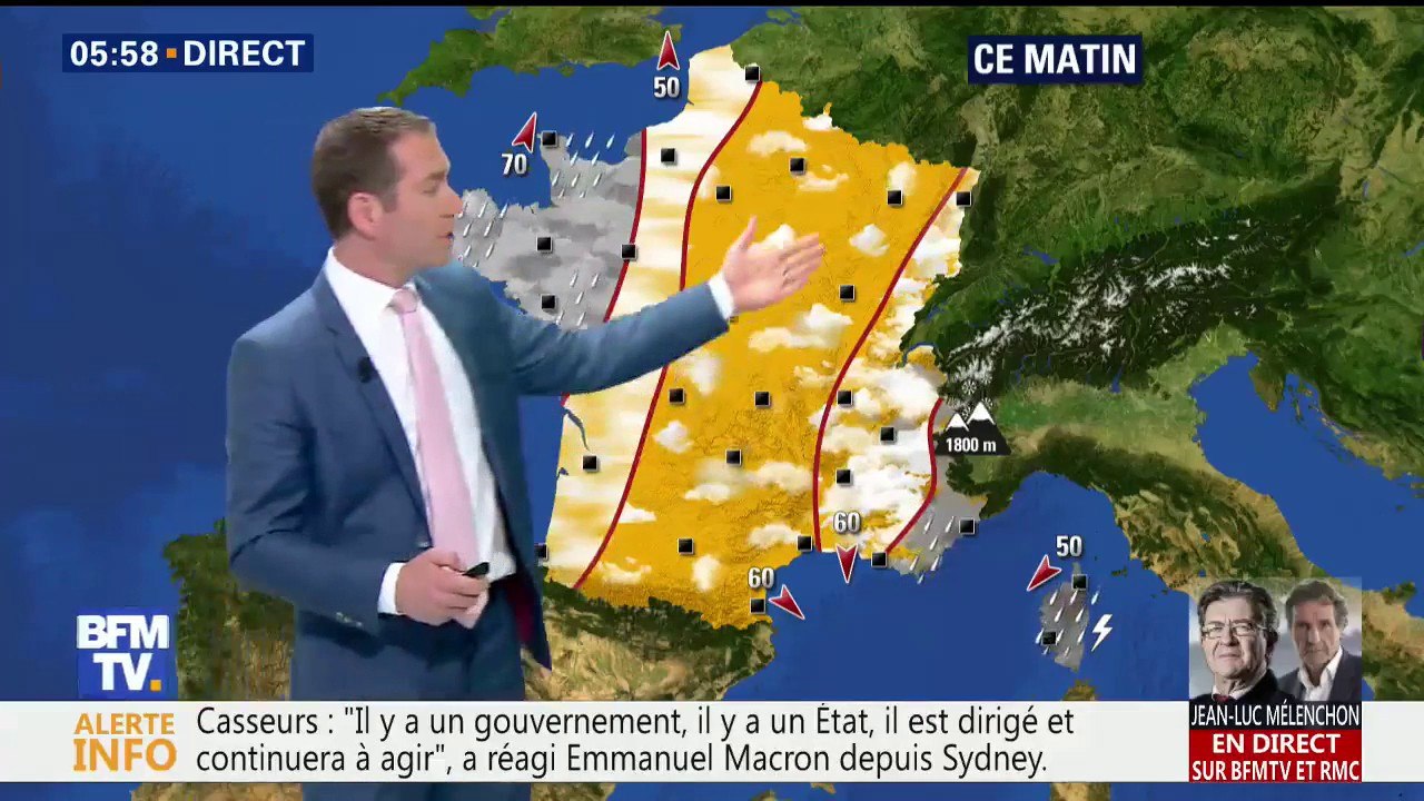 Du beau temps sur la moitié du pays
