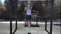 Cette athlète ne plaisante pas avec les cerceaux !