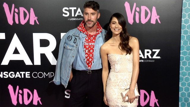 Robert Sepulveda Jr. and Maria-Elena Laas STARZ Vida Premiere Pink Carpet