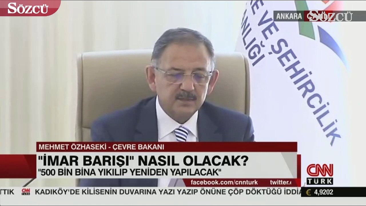 İmar Barışı nasıl olacak?  Çevre ve Şehircilik Bakanı Özhaseki anlattı