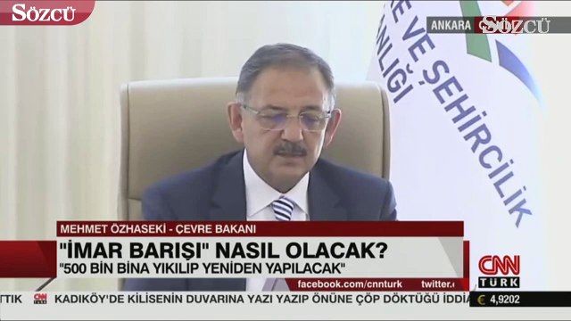 İmar Barışı nasıl olacak? Çevre ve Şehircilik Bakanı Özhaseki anlattı