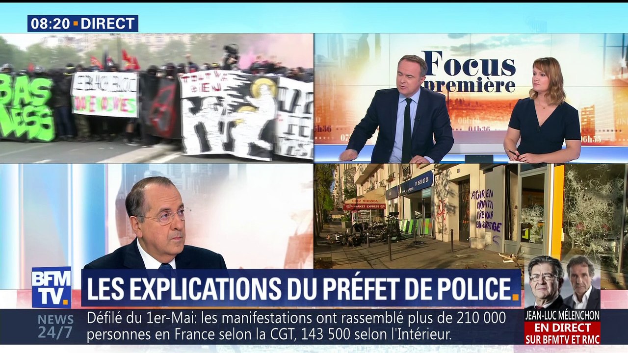 Focus Première: Manifestation du 1er mai, les explications du préfet de police de Paris