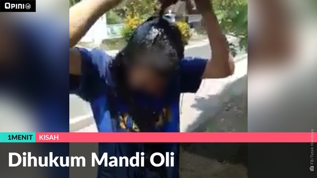 #1MENIT | Dihukum Mandi Oli