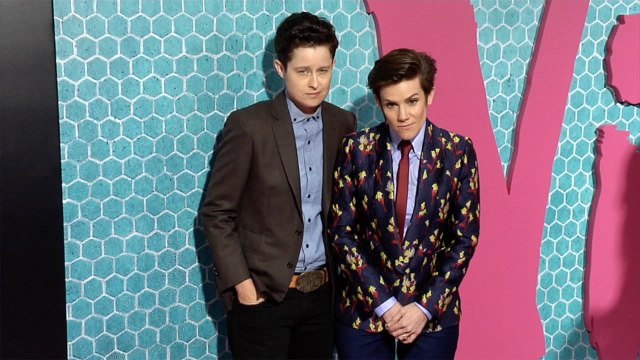 Cameron Esposito and Rhea Butcher STARZ Vida Premiere Pink Carpet