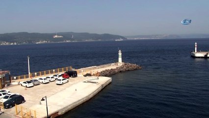 Rus Savaş gemisi Çanakkale Boğazı'ndan geçti