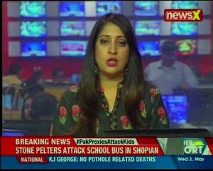 Pak targets kids Stone pelters attack school bus in Shopian