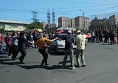 Protesters Block Roads and Dance on Streets of Armenian Capital