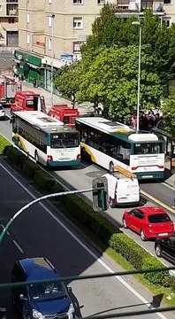Bomberos y Policía Municipal atienden un accidente en San Jorge
