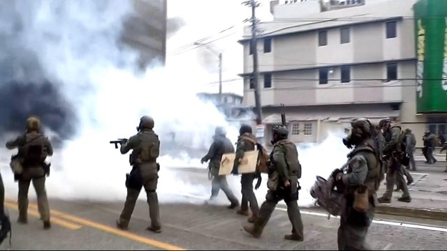 Puerto Rico's May Day protest turns violent over austerity cuts