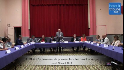 POMEROLS : Passation de pouvoirs lors de la session extraordinaire