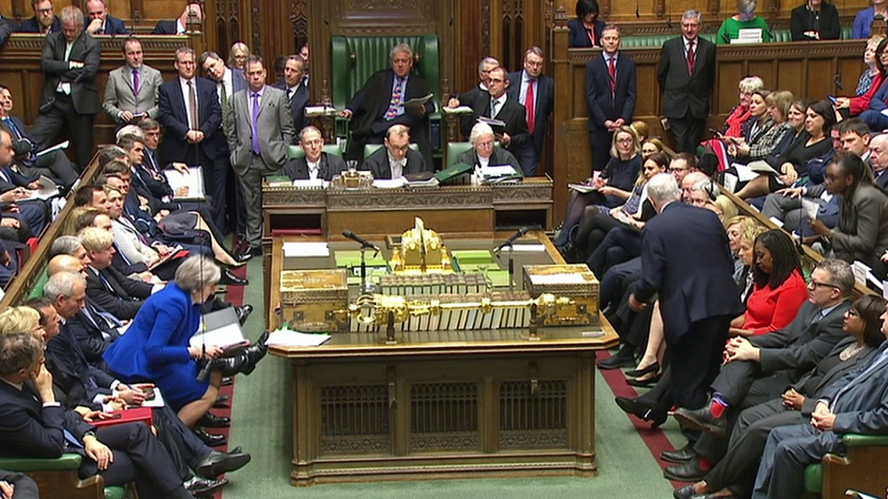 Corbyn asks May if she feels guilty about Rudd's resignation