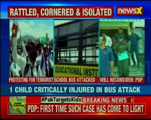 J&K Stone-pelters attack school bus in Shopian; 2 children injured