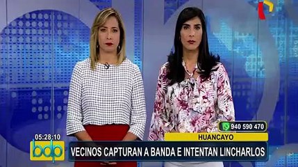Huancayo: vecinos capturan a miembros de banda delictiva e intentan lincharlos