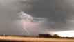 Lightning Strike Seen in Nebraska Amid Severe Weather