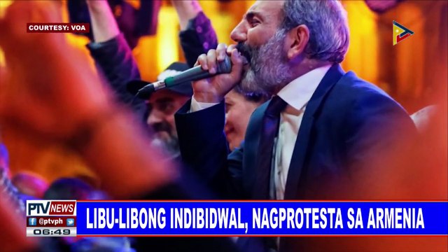 GLOBALITA: Libu-libo katao, nagprotesta sa Armenia; 26 patay sa panibagong air strike sa Syria; Pintor sa Africa, sikat na sikat ngayon