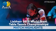 2018 World Team Championships Highlights | Kasumi Ishikawa vs Liu Jia (Groups)