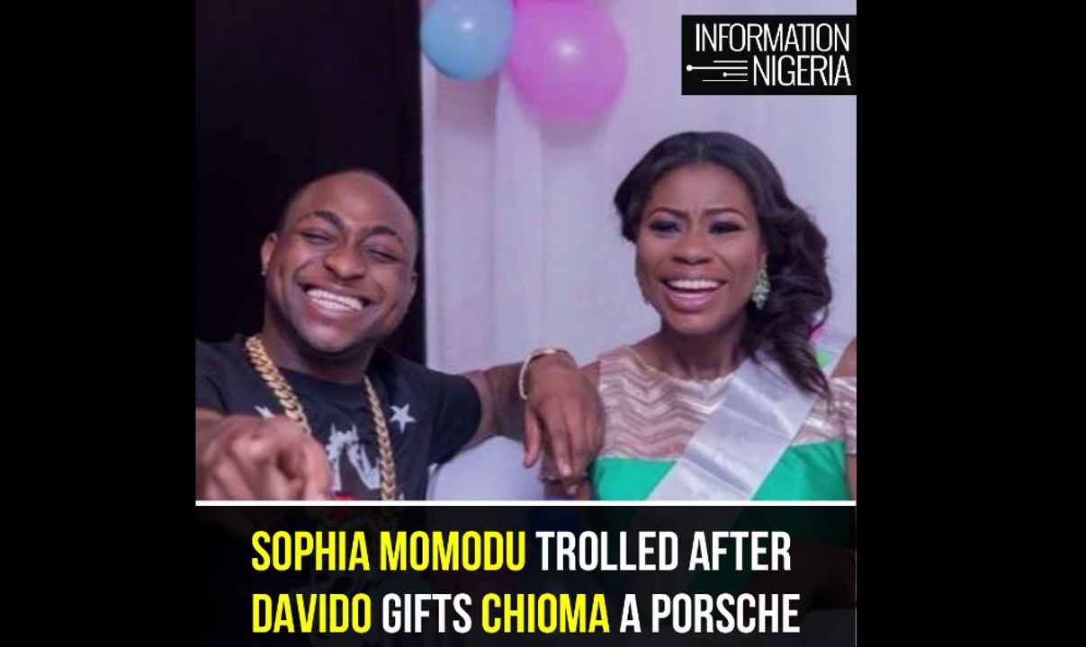 Nigerians troll Davido's first babymama Sophia Momodu