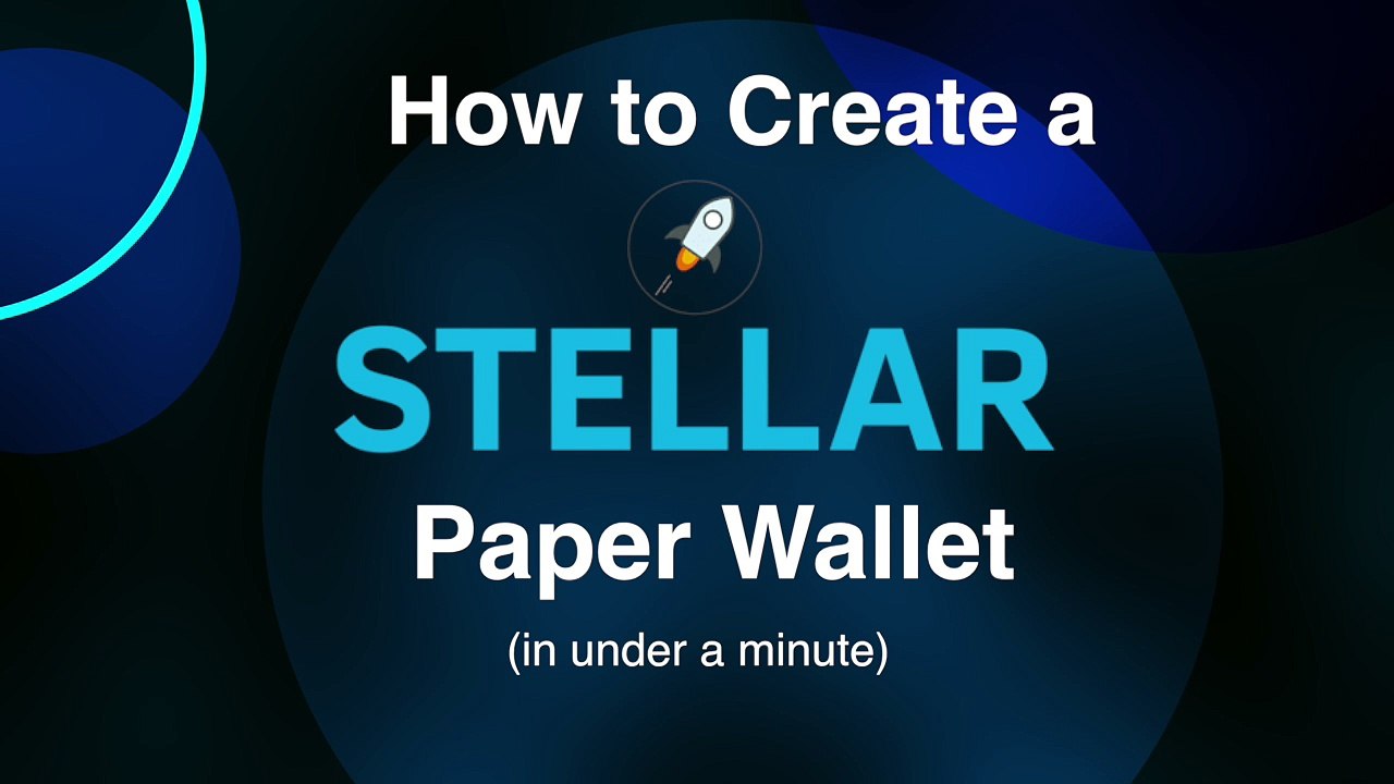 Create a Stellar Lumens (XLM) offline paper wallet in 1 minute