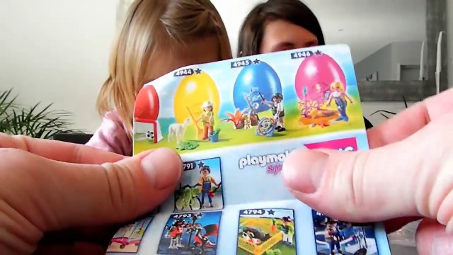 Ouverture d'un oeufs Playmobil et de deux oeufs surprises Shopkins spécial Pâques (Unboxing)